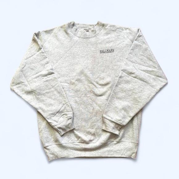 Fruit of the Loom Other - Vintage 1990s Men's Hallmark Channel Heather Gray Crewneck Sweatshirt L